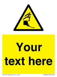 Custom warning kite flying near powerlines